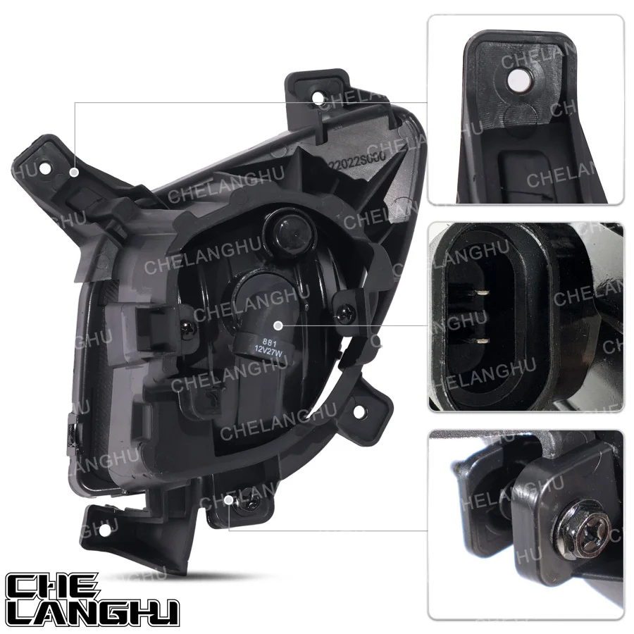 لشركة هيونداي توكسون 2010 2011 2012 2013 اكسسوارات السيارات المصد الأمامي الهالوجين الضباب الخفيف مصباح 92201-2S000 92202-2S000 #4