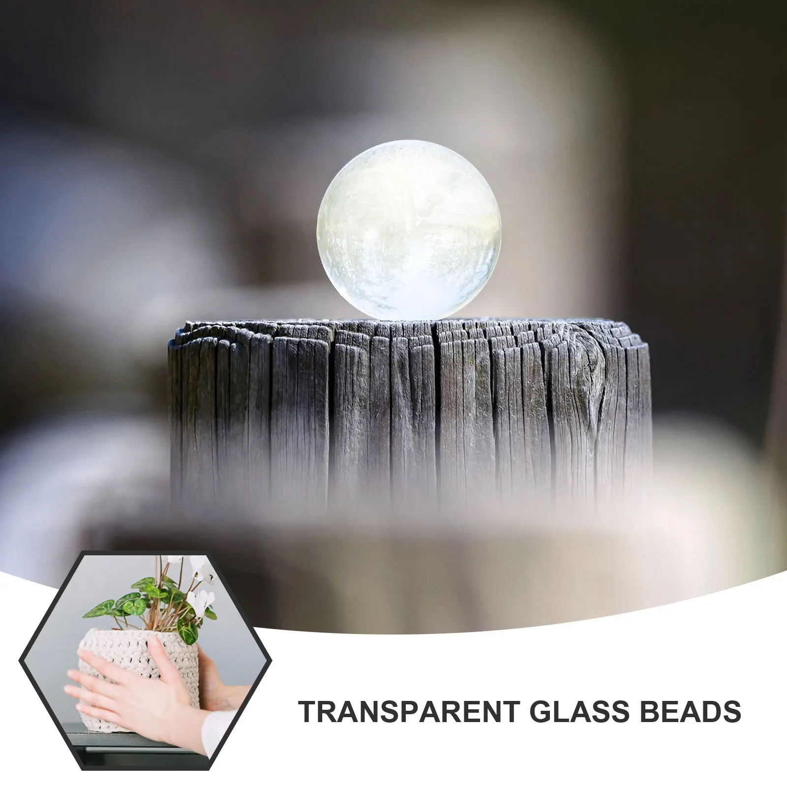ลูกปัดแก้วใส 180 ชิ้น ขนาด 16 มม. สำหรับตกแต่งแจกัน กระถางดอกไม้ ตู้ปลา บ้าน สำนักงาน งานฝีมือ DIY