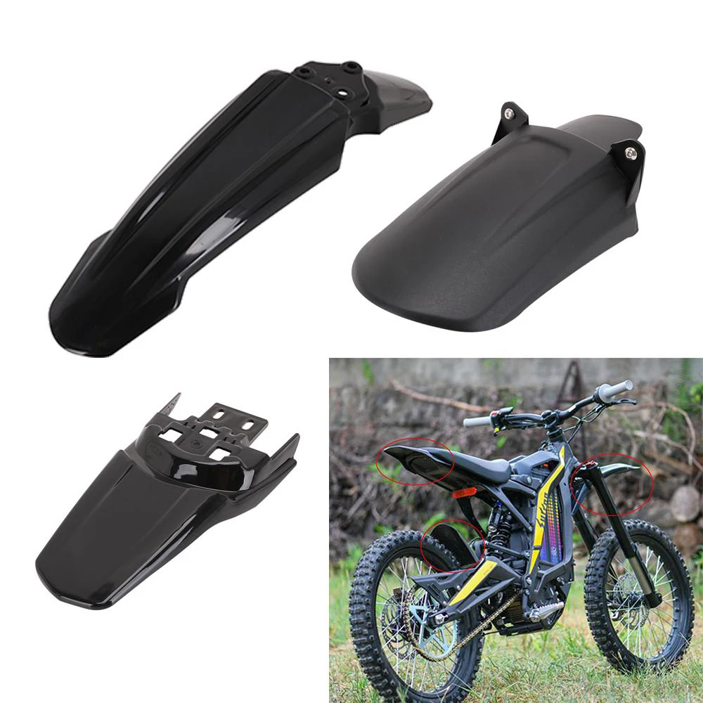 MotorcycleFront Rear Wheel Mudguards Fender Plastic For Surron X S Segway X160 X260  Off-Road Electric Vehicle Dirt Bike