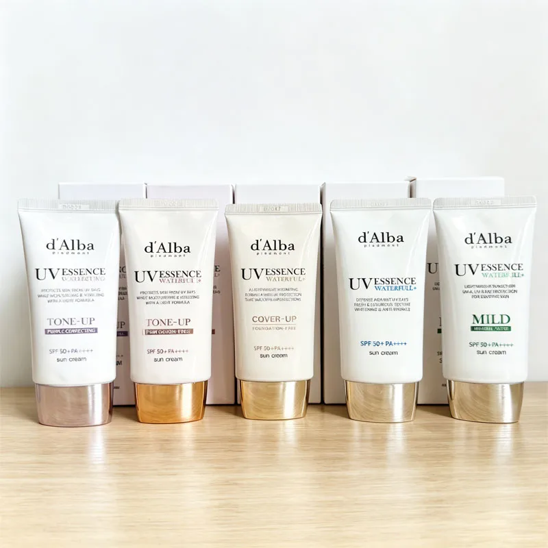 50ML D'Alba UV Essence Whitening White Truffle Sunscreen SPF50+ Moisturizing Lightweight Refreshing Gentle Sunscreen Skin Care