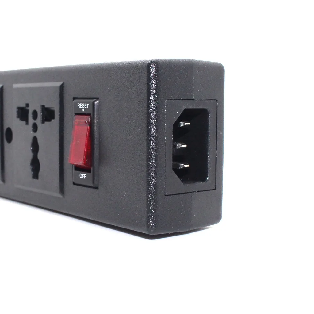 Network filter 4 Outlets Multi Universal PDU Power supply Electric Extension socket Connector for C14 C13 US UK AU EU Plug 2500W