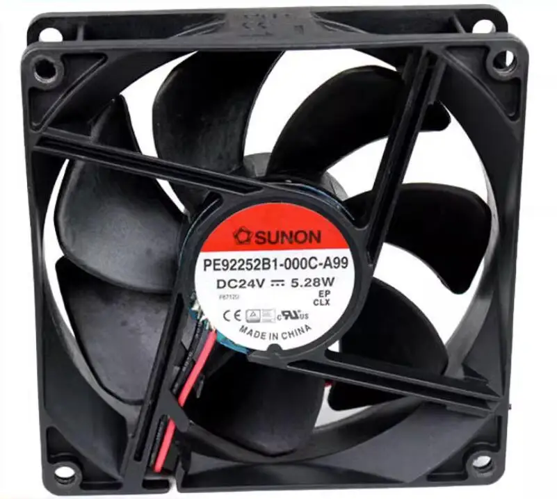 

SUNON PE92252B1B3-000C-A99 DC 24V 5.28W 92x92x25mm 2-Wire Server Cooling Fan