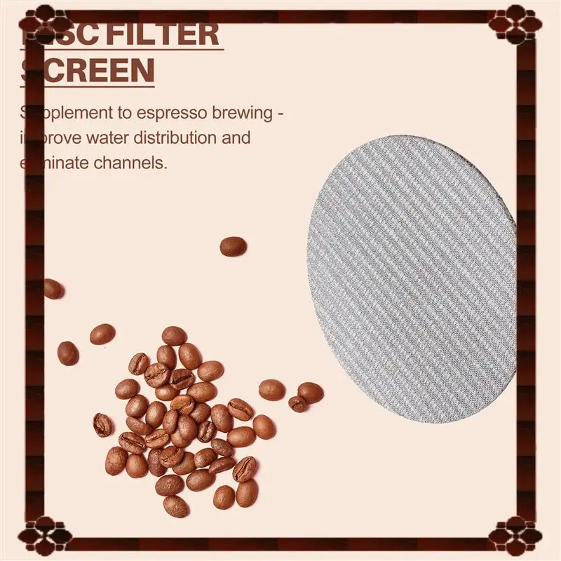 

24-Hour Delivery 1PC Puck Screen/Espresso Portafilter Lower Shower Screen/Contact Screen - Stainless Steel 100 Micrometre