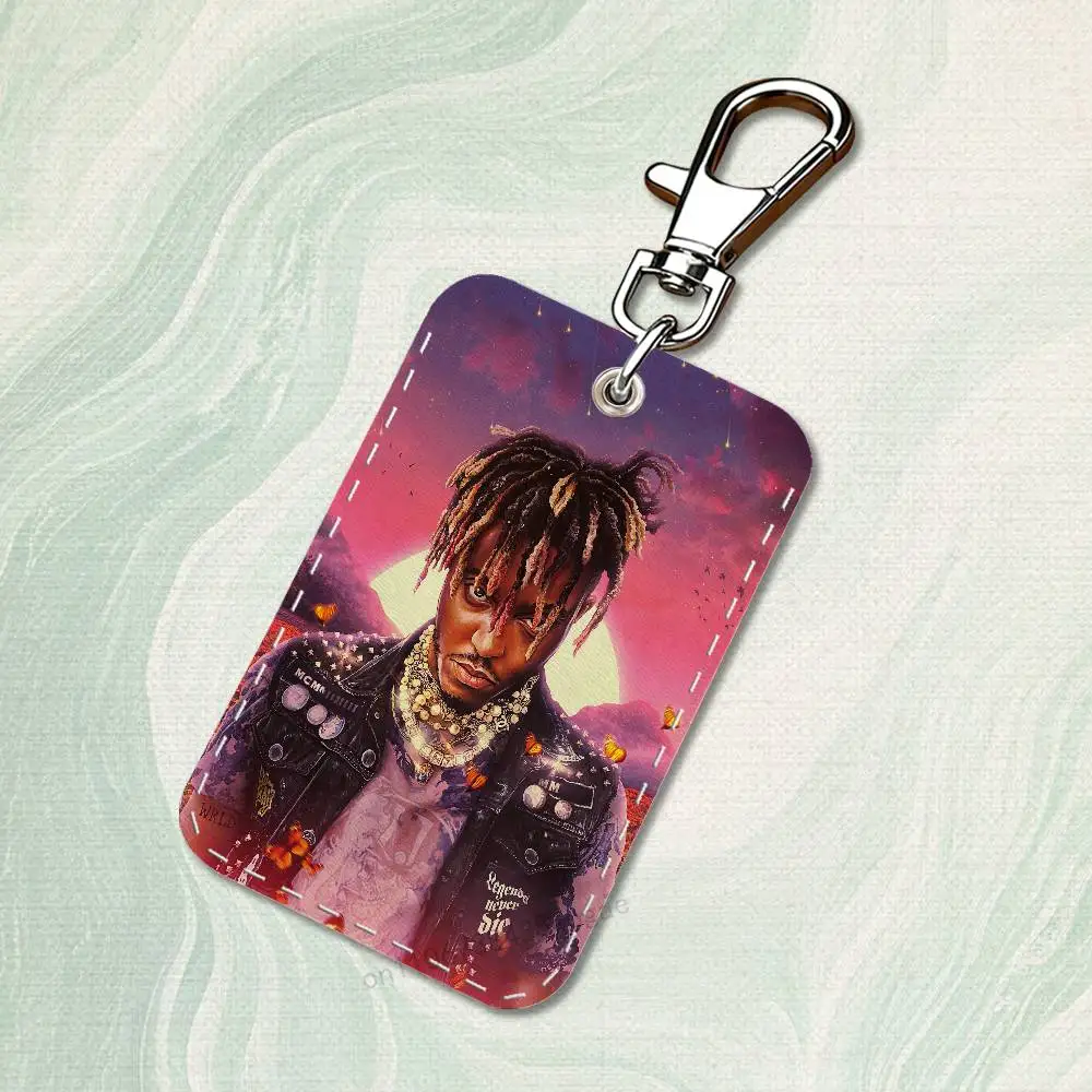 Rappeur j-juice w-wrld Cool étui pour cartes d'accès personnalisé porte-carte en cuir porte-clés porte-clés étui pour cartes de transport cadeaux