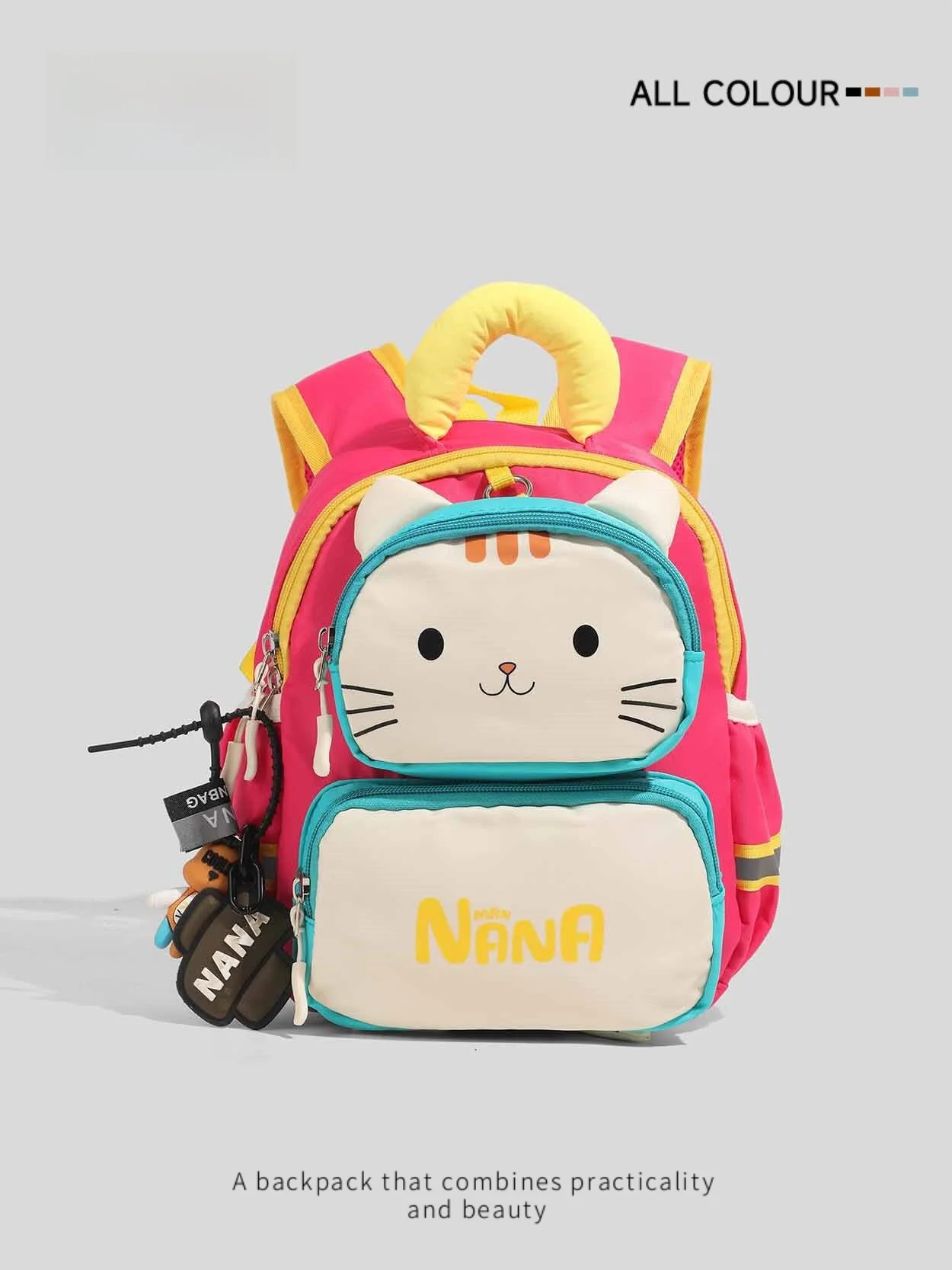 children's-backpack-girls-kindergarten-cute-cartoon-bag-portable-outdoor-double-shoulder-bag-with-water-bottle-storage