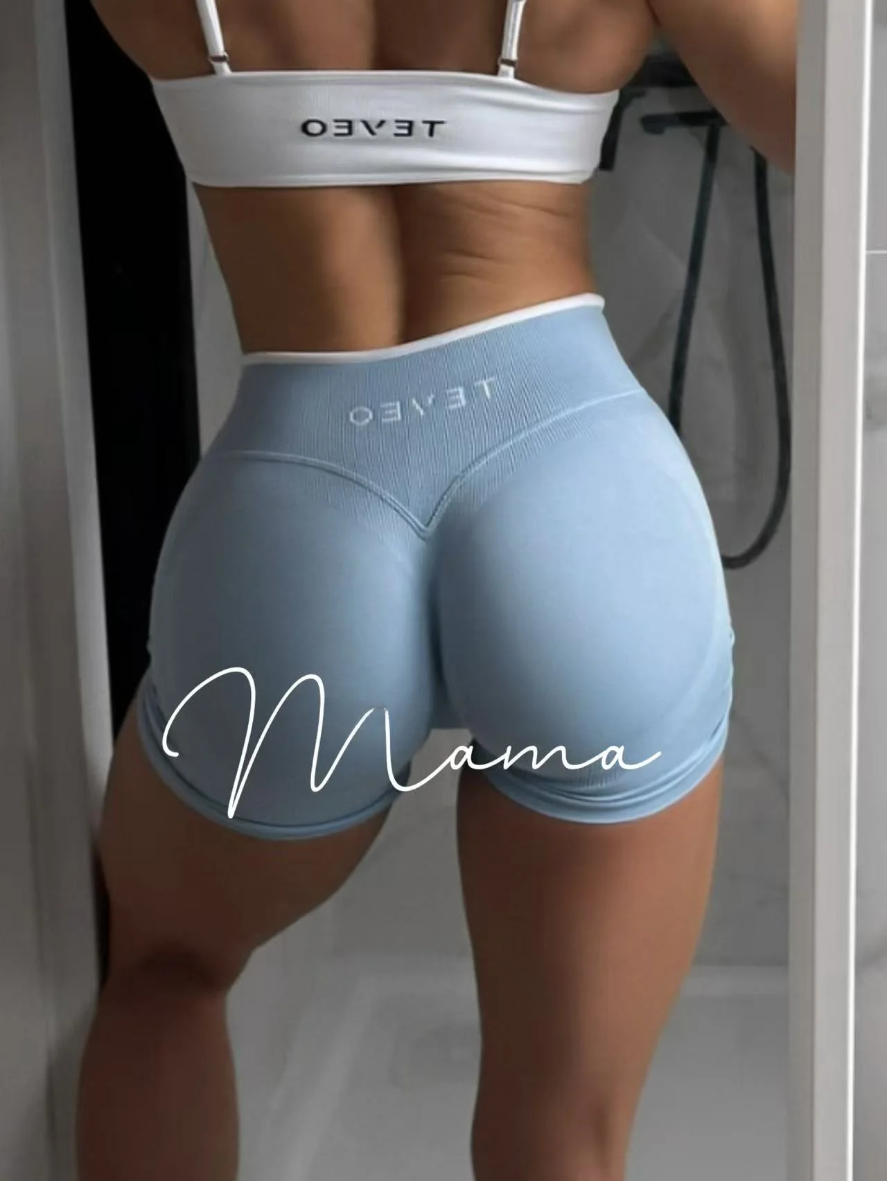 

Treasure Girl TEVEO Color Block Seamless Tight Shorts Yoga Sports Fitness Elastic Breathable Butt Lifting Shorts Women's Spor...