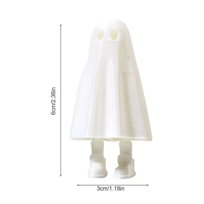 3D-Printed Ghost With Legs Standing Ghost Halloween Decorations With Legs Home Display Collectible Figurine For Tabletop Garden