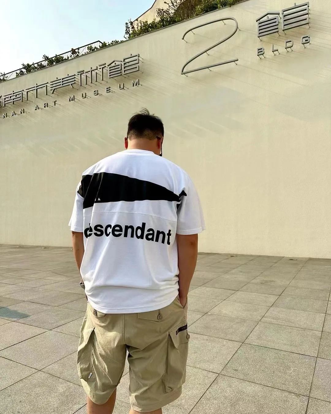 2026 DESCENDANT  Round neck short sleeved whale back printed casual loose T-shirt TX1739