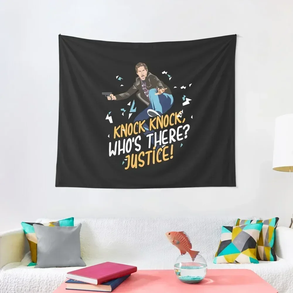 Knock Knock Who's There? Justice! Tapestry Bedroom Decoration Decoration Bedroom Tapestry