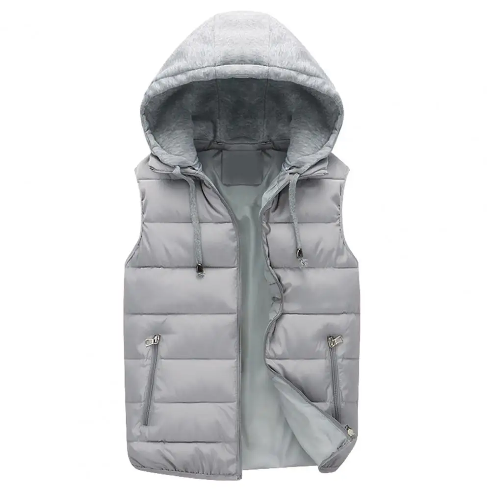 

Thick Vest Windproof Sleeveless Hooded Men's Winter Vest Warm Casual Cold Jacket for Autumn Outdoor Activities Winter Warm Vest