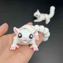 1pcs Glam Style Articulated Jointed Honey Badger Figurine for Home Decor Party Favor Garden Decoration long tail is very cute