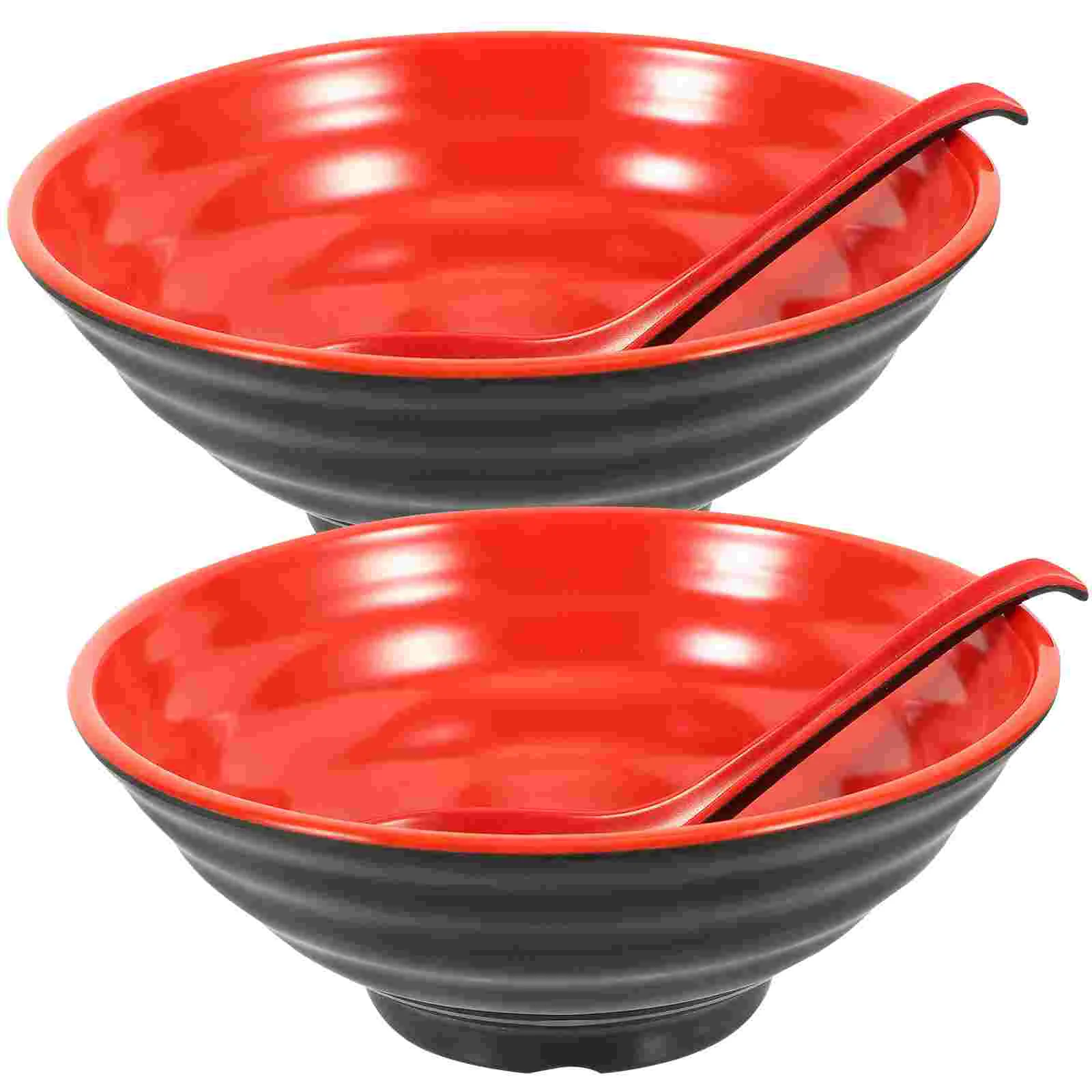 

Ramen Bowl Set Japanese Delicate Noodle Noodles Soup Bowls Microwavable Hotel Household Spoon