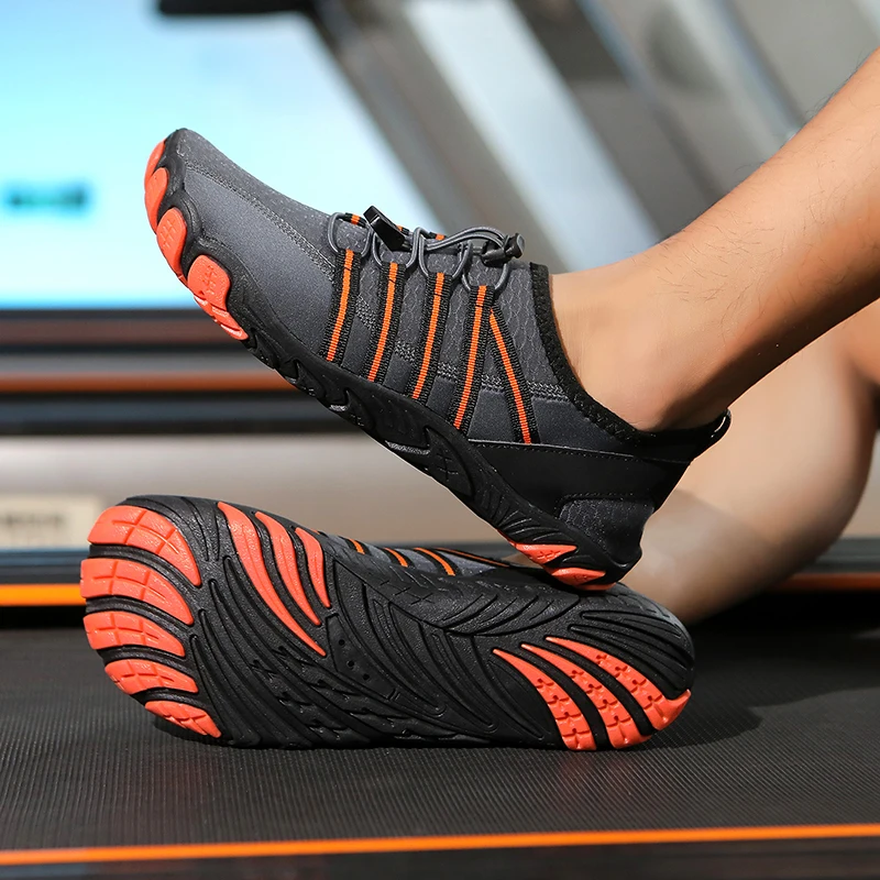 

Дышащая мужская обувь для плавания, легкая пляжная обувь для кемпинга, водных видов спорта, Canyoning CampingRiver, обувь на плоской подошве с аква-амфибией