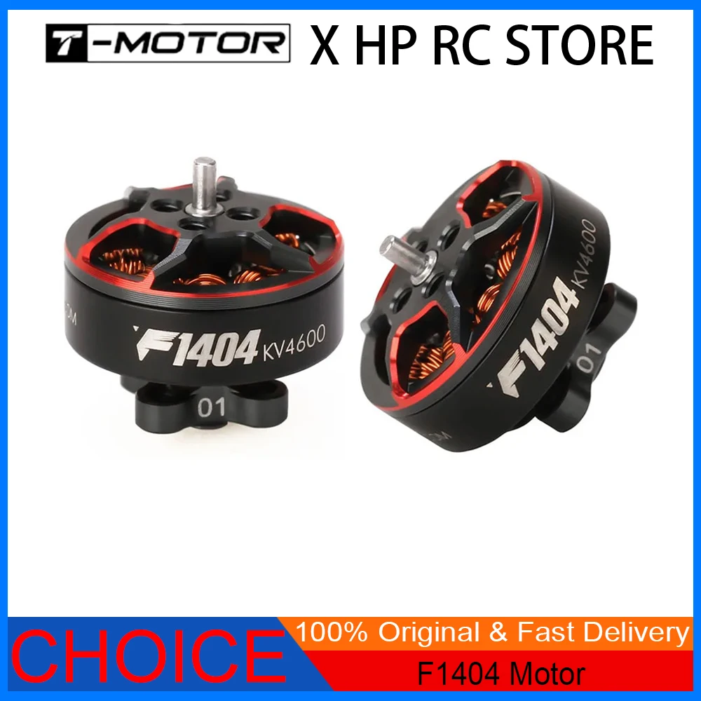 

T-MOTOR F1404 2900KV 4-6S / 3800KV/4600KV 3-4S Motor – 2.5-4 Inch for Cinewhoop & FPV Racing Drones