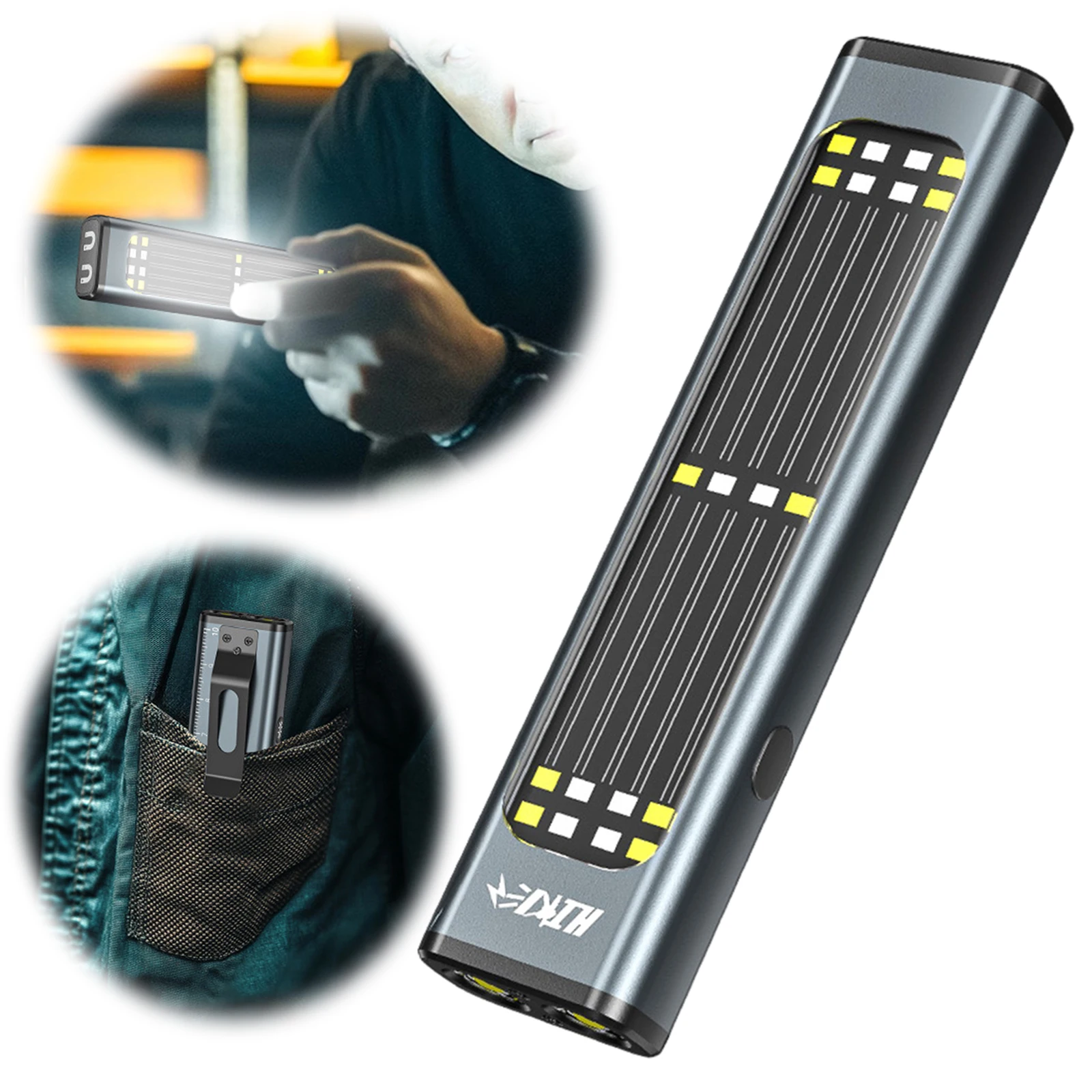 Edc Car Carry - Flat EDC Flashlight with Magnetic Base
