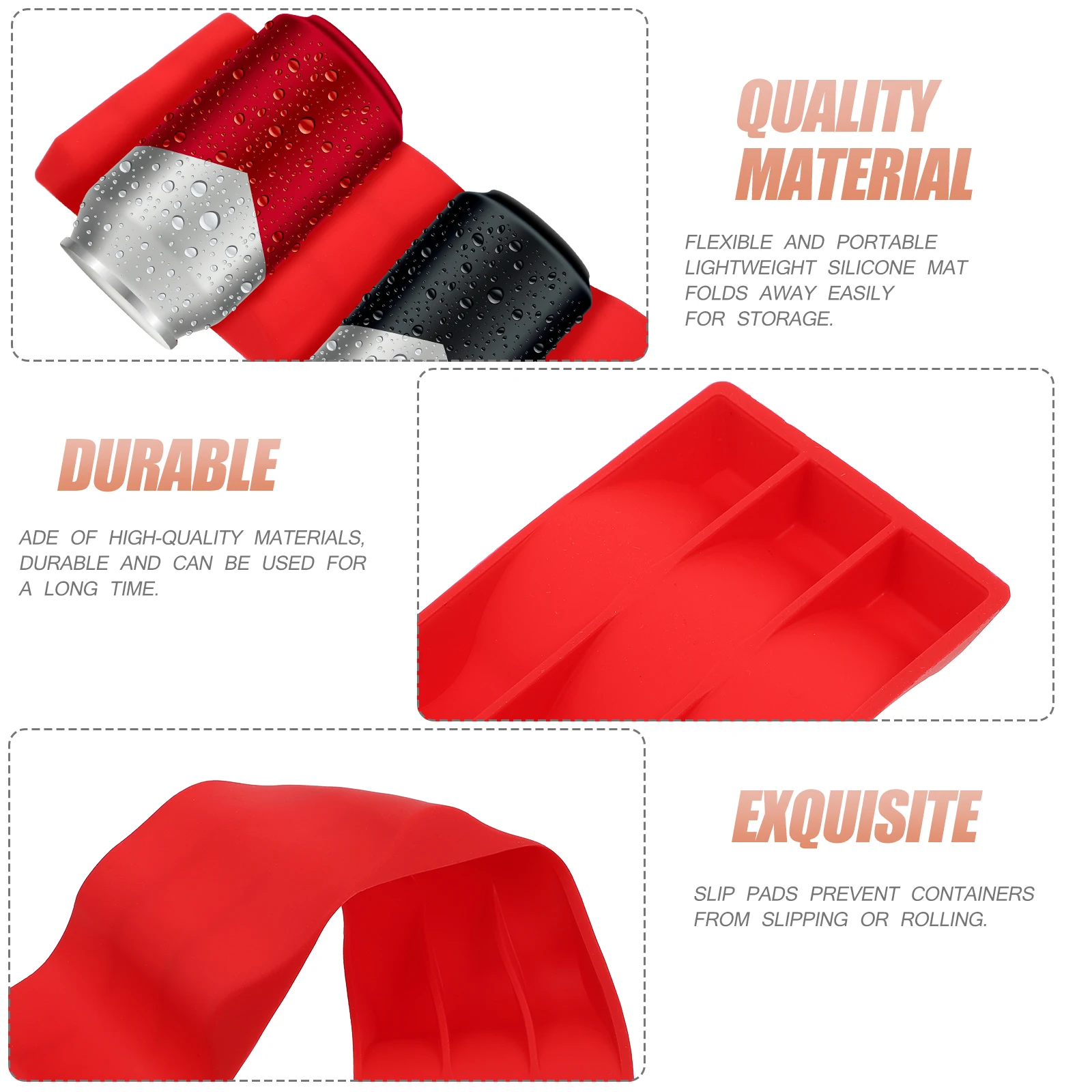 

1Pcs Silicone Wine Bottle Stacker Creative Red Wine Holder Folding Rack Slip Pads Prevent Slipping Multi-Purpose for Home Bar