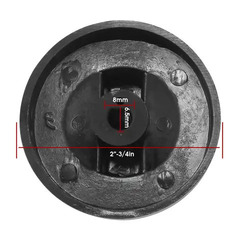 Catering ห้องครัวเชิงพาณิชย์แก๊สทำอาหารเตาสีดำลูกบิด Cooktop รอบ Rotary Switch 8มม.8X6.5mm Pack Of 5