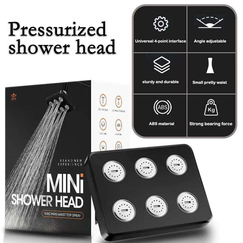 Square Magic Water Shower Head Rain Drenching Mode Suspension Type Whole Body Shower Large Area Home Bathroom Accessories Sets