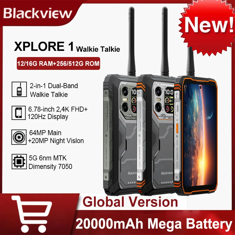 Blackview BV9300 PRO Rugged Phone 6.7'' Display 12GB+256GB Helio G99 Android 13 64MP Camera Mobile Phone