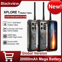 Blackview XPLORE 1 Walkie Talk Rugged Phone 6.78'' Display 12/16GB+256/512 GB MTK Dimensity 7050 Android 15 64MP Camera Mobile