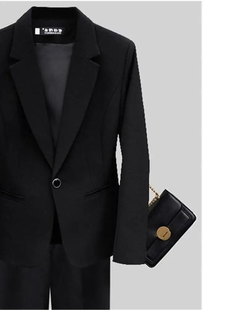 

Slim Fit Ladies Suiting Workwear Jaet And Pants Set for Job Interviews ort Sve Long Sve Cleanfit Chinese Brand