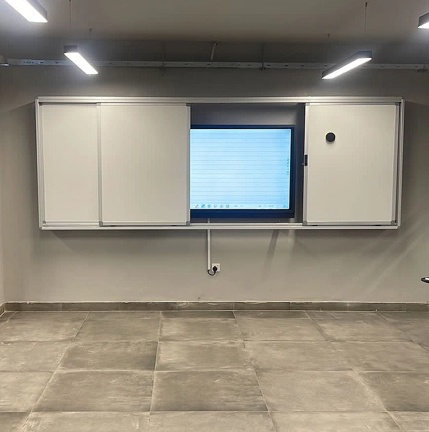 400X130.5 cm aluminum alloy frame whiteboard large dry eraser board magnetic white writing horizontal skateboard