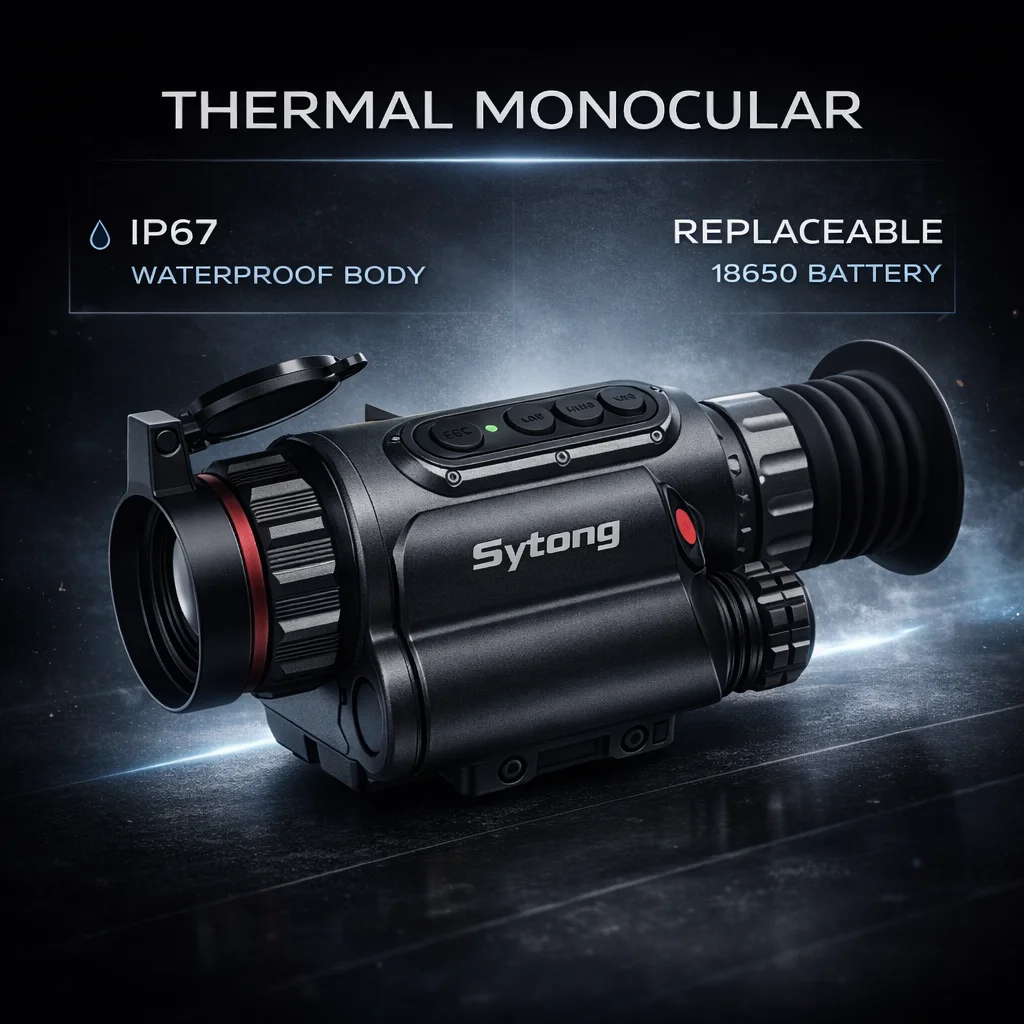 

Sytong LM02-19LRF Infrared Thermal Imaging Sight Rifle Scope 256x192 Night Vision Monocular
