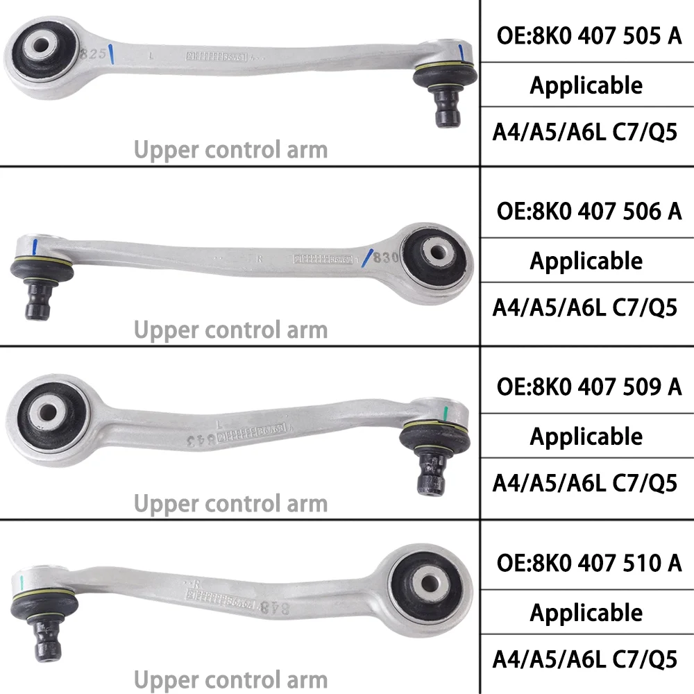 

OE 8K0407505A 8K0407506A 8K0407509A 8K0407510A Верхний рычаг управления для Audi A4 A5/S5 A6L C7 Q5 Верхняя тяга подвески