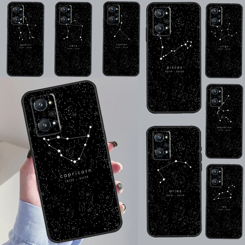 Zodiac Constellation For OPPO Realme C55 C35 C33 C31 C30 C25 C21Y C11 GT Neo 5 3T 2T Realme 10 9 11 Pro Plus Case