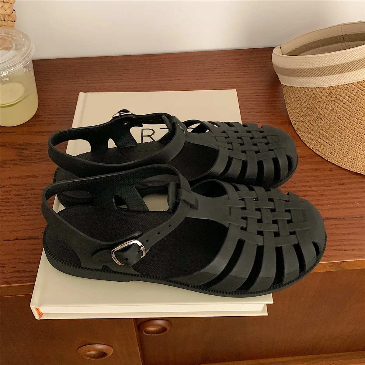 XIXITIAO Vintage Hollow Woven - đánh giá và giá Jelly Sandal Women