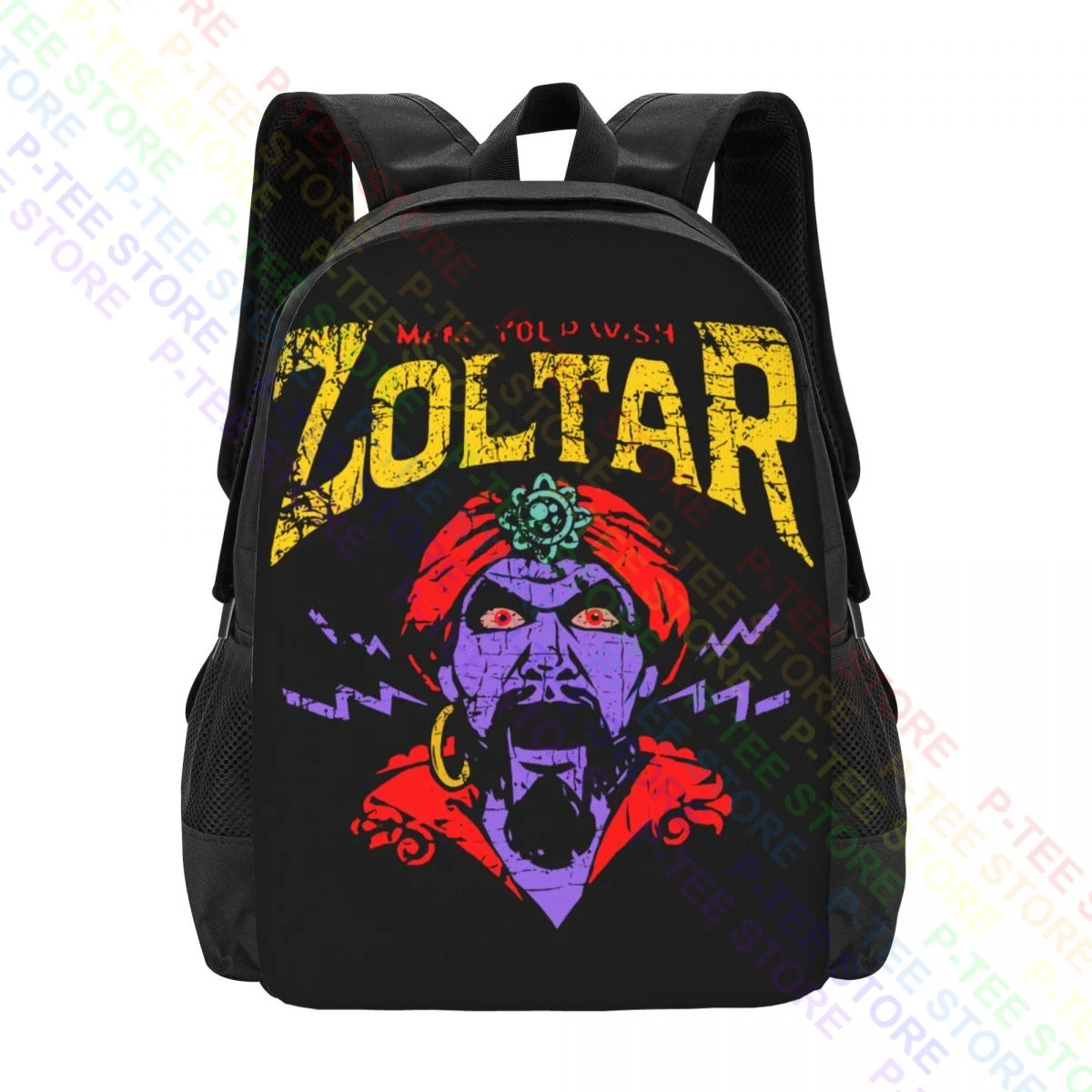 Zoltar Retro Make Your Wish Fortune Teller Card Fairground AmusemenBackpack Large Capacity Creative Shopping Bag