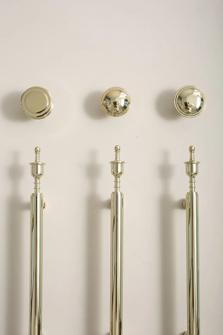 

SINNO Luxury Brass Drawer Handles & Knobs Set - Gold Drawer Pulls with Decorative Knobs Classic Retro Furniture Hardware