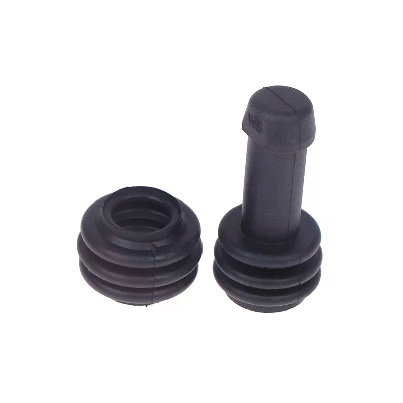 2PCS Rubber Brake Pump Dust Cover for Motorcycle, Upper Lower Caliper Waterproof Sleeve