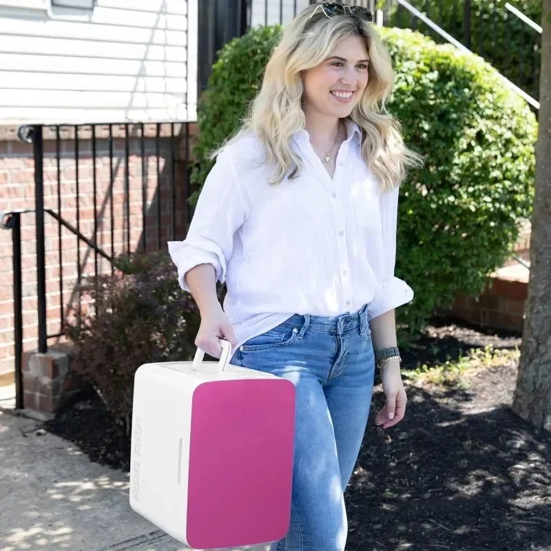 Mini Fridge for Bedroom Car Desk and Dorm - Portable Thermoelectric Cooler and Warmer