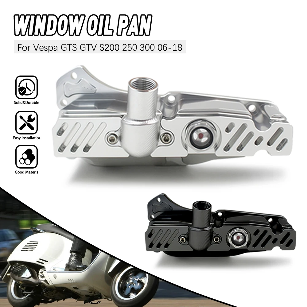 

Engine Oil Pan Replacement For Vespa GTS GTV S200 250 300 2006-2018 High Performance Easy Installation Engine Parts Accessory