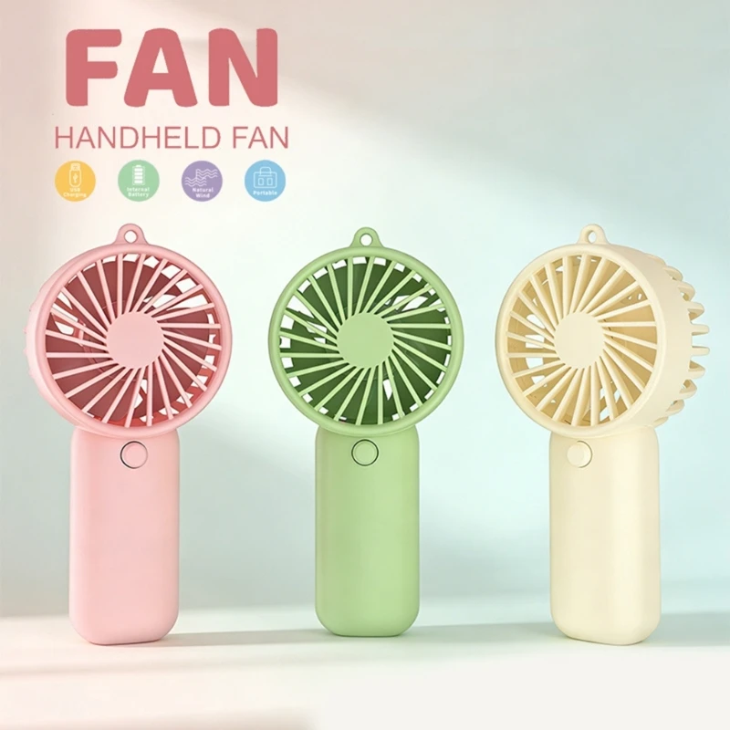 Portable Handheld Fan With Replaceable Battery Powering By 2 Standard 3A Cells For Summer Travel Office And Outdoor Fan
