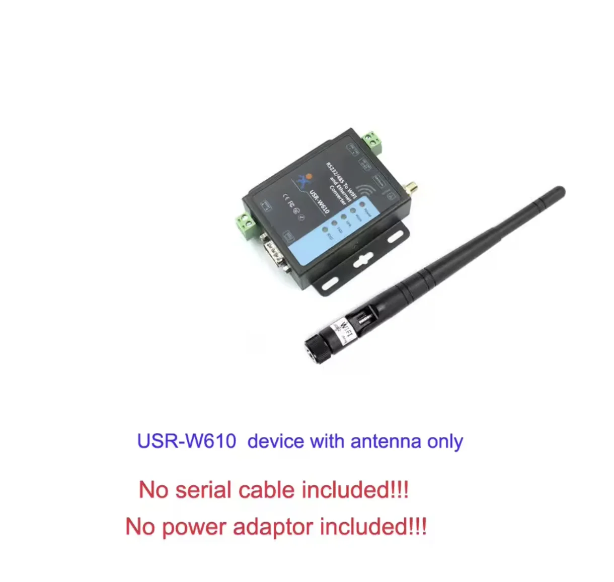 USR-W610 RS485/RS232 support Port Modbus TCP/RTU Industrial WiFi Serial to Ethernet Converter