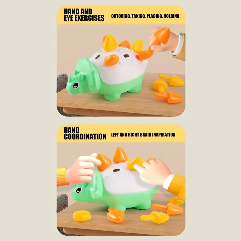 Dinosaur Toys Sorting Stacking Color Recognition Toy Developmental Fine Motor Skill Game Preschool Activities For Indoor Outdoor