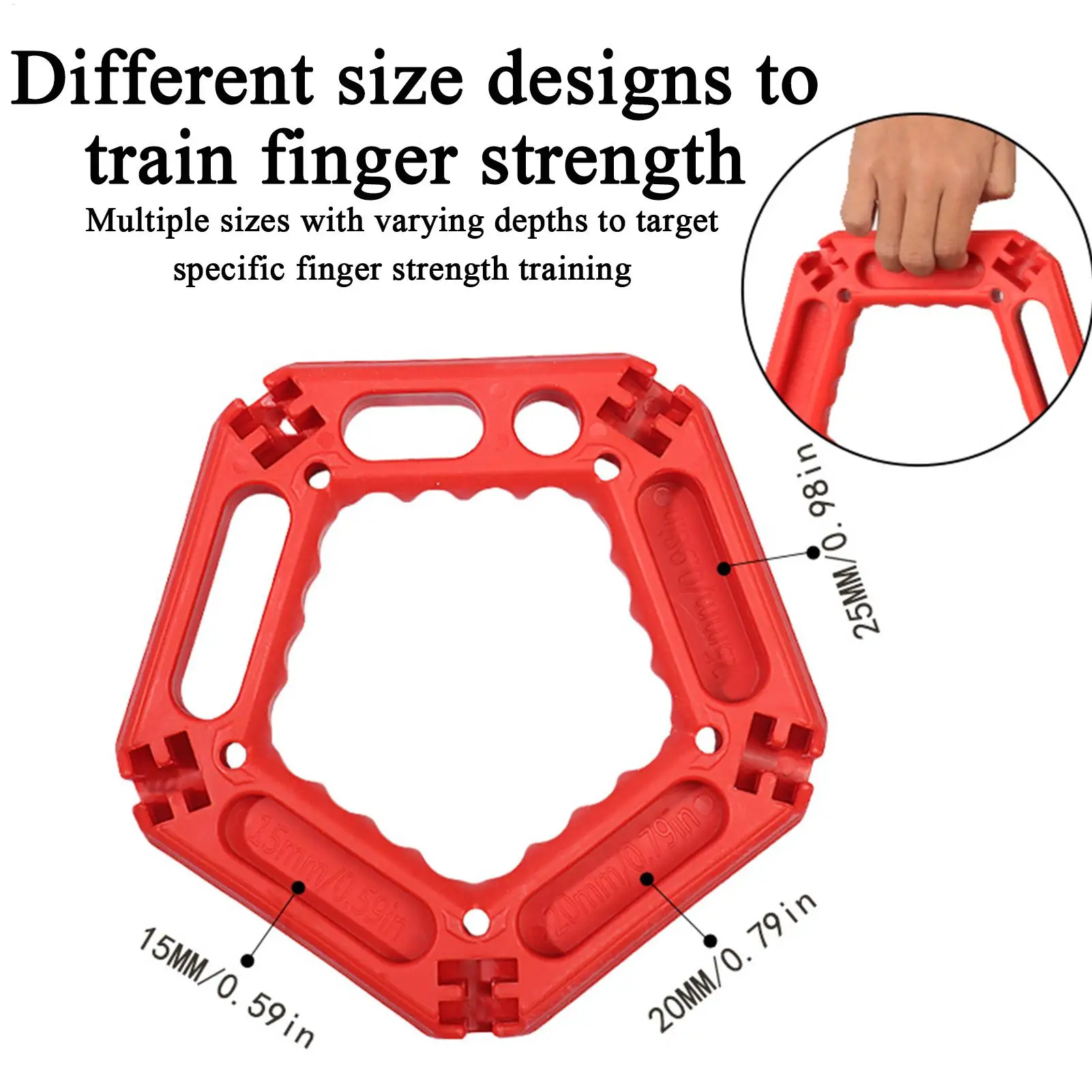 Finger Exerciser Ergonomic Forearm Strength Training Equipment Dumbbell Attachment Finger Exerciser For Youth Teens Grandma