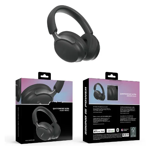 

2025 New High Quality QC65 Ultra Wireless Bluetooth Headset Eartips with Leather Bag