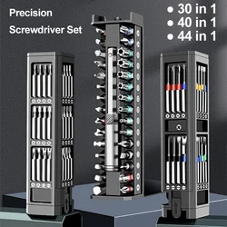 Zestaw wkrętaków 30/40/44 w 1. Precyzyjne magnetyczne końcówki wkrętakowe. Wielofunkcyjne mini narzędzie do naprawy. Narzędzie do konserwacji dla domu