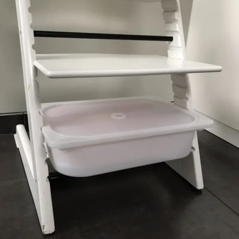 Baby Eating Chair Storage Box with Lid Portable Organizer Boxes Large Plastic Drawers Tray Home Dining Chairs Accessories JJ561