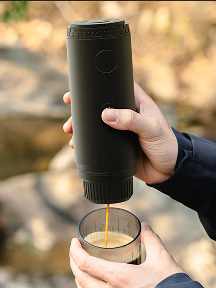 Machine à café expresso portable de voyage 2 en 1 pour voitures familles camping en plein air machine à café capsule poudre Nespresso