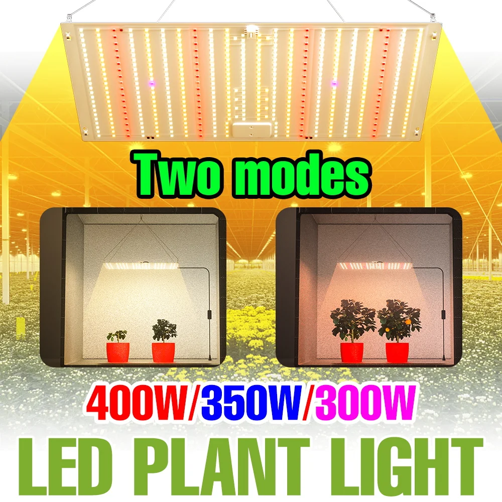 

Светодиодный фитосветильник полного спектра 400 Вт, 220 В, Quantum Board, для теплиц, гроубоксов, овощей, рассады, выращивания в горшках