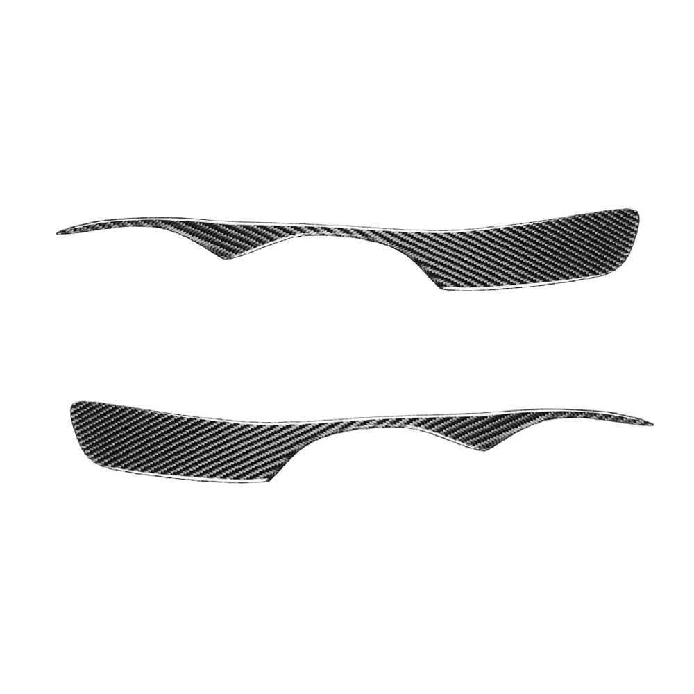 2pcs Carbon Fiber Car Headlight Eyelid Eyebrow Trims Left & Right Fit for Lexus IS200 IS300 RS200 Altezza 1998-2005