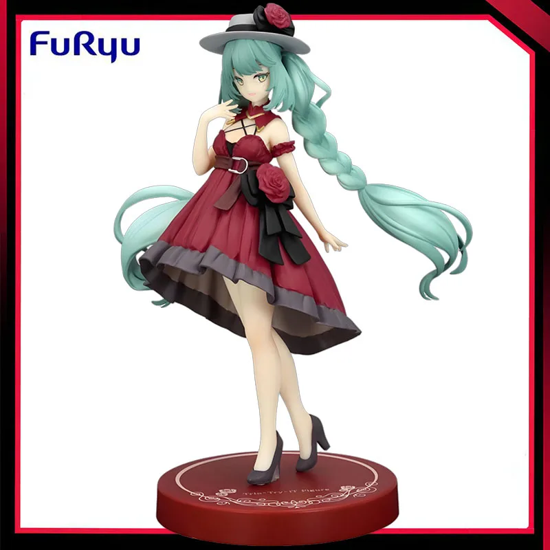 in-stock-original-furyu-hatsune-miku-trio-try-it-hatsune-miku-red-dress-pvc-19cm-anime-action-figures-model-collection-toy