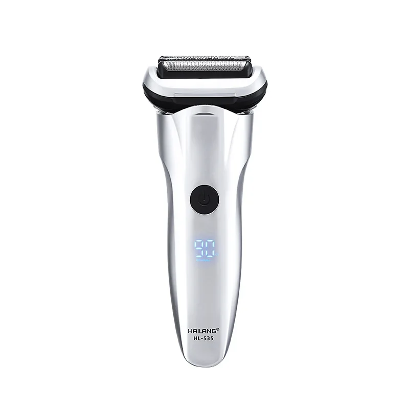 Portable Electric Shaver Fully Waterproof Floating Trimmer with Digital Battery Level Display Rechargeable Shaver for Travel