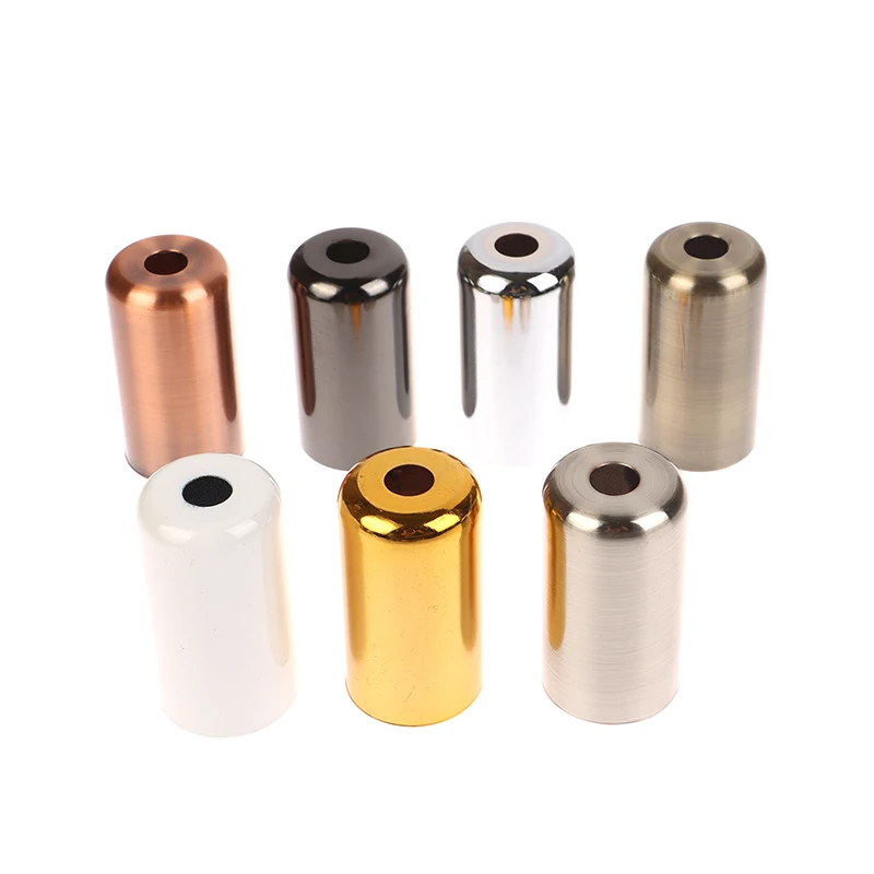 1PC E14 Iron Lamp Socket Lampholder Cover Retro Metal Pendant Light LED Chandelier Lamp Base Lamp Cup Light Fittings