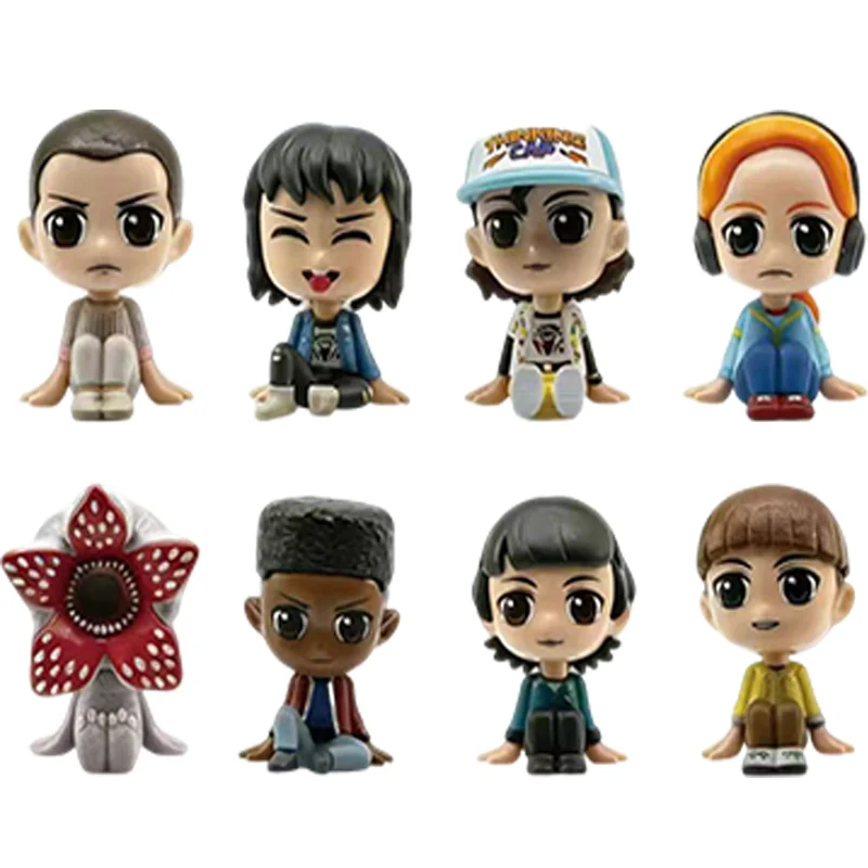 1-24pcs  Strangers Things Anime blind box Figure Jane Ives/Will Byers/Mike Wheeler Action Figure statue Toy Mysterious box gift