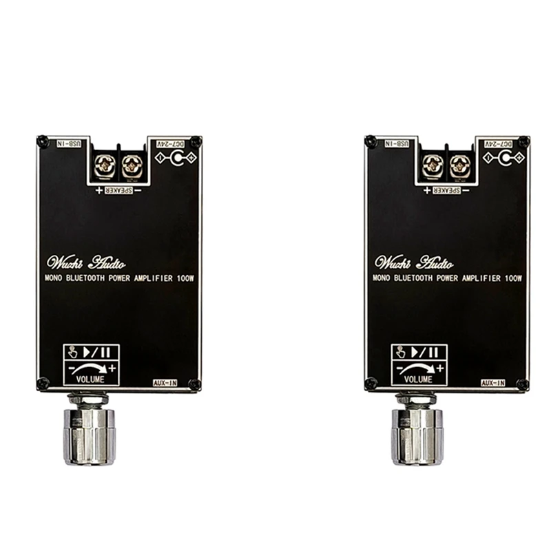 

Hot Sale2x Mono 100W Bluetooth Audio Amplifier Board With TWS Box Function TPA3116D2 BT5.1 Stereo Audio Module DC7-24V ZK-1001B